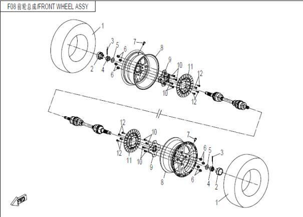Picture of F07 - FRONT WHEEL