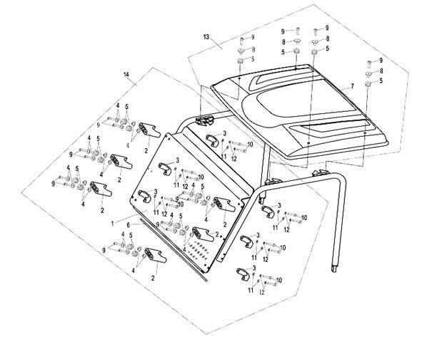 Picture of F36 - TOP ROOF & WINDSHIELD KITS