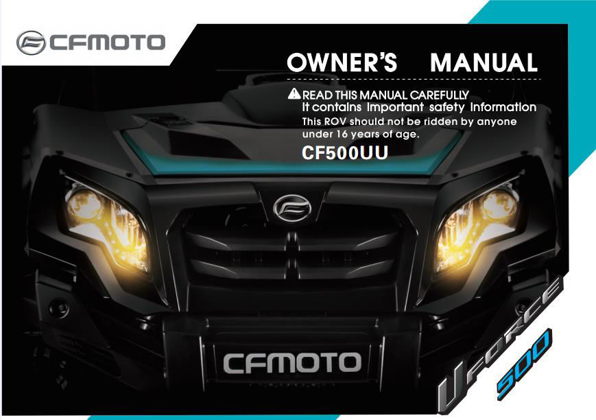 Picture of F38 - OWNER'S MANUAL
