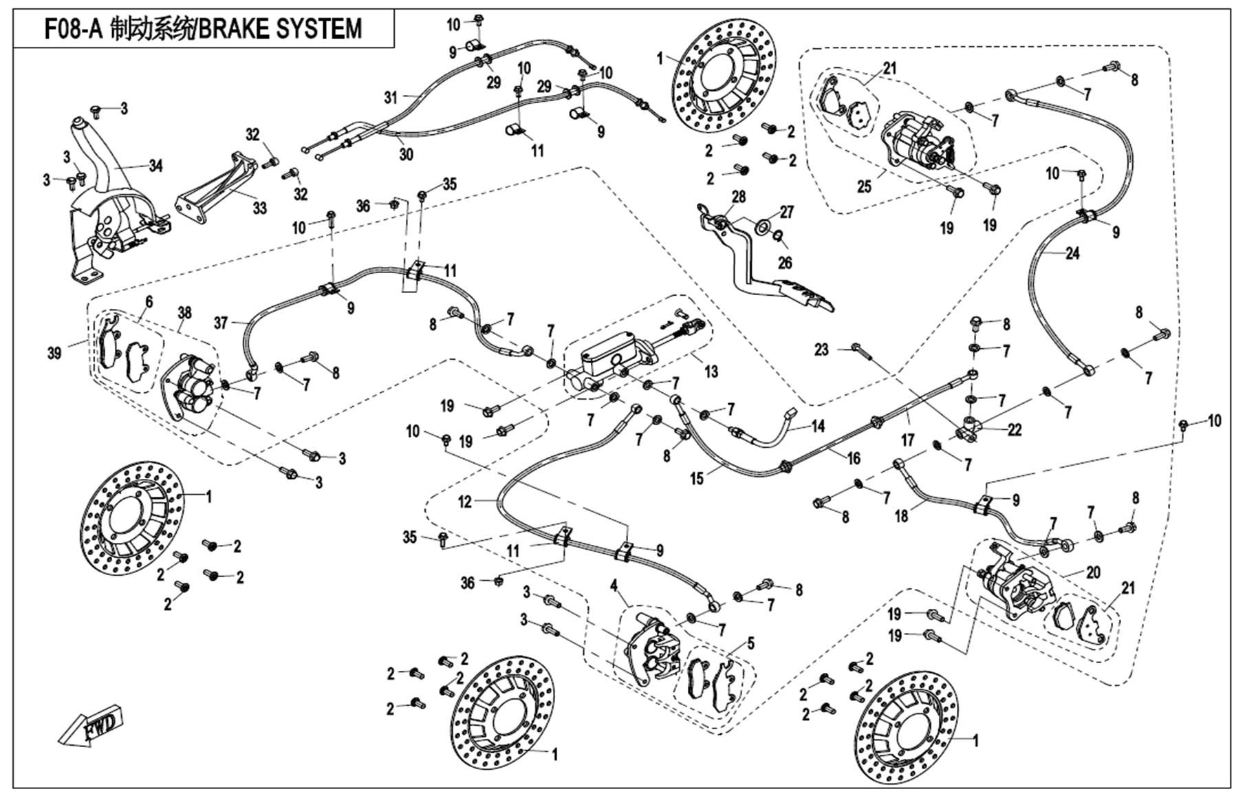 Picture of F08-A - BRAKE SYSTEM (2017)