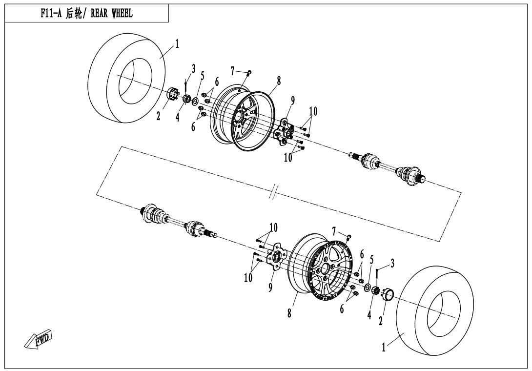 Picture of F11-A - REAR WHEEL