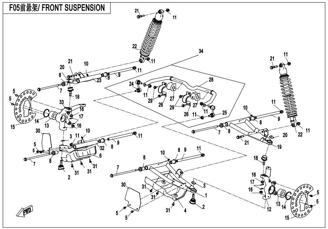 Picture of F05 - FRONT SUSPENSION