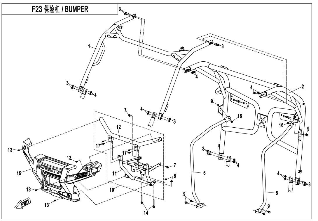 Picture of F23 - BUMPER