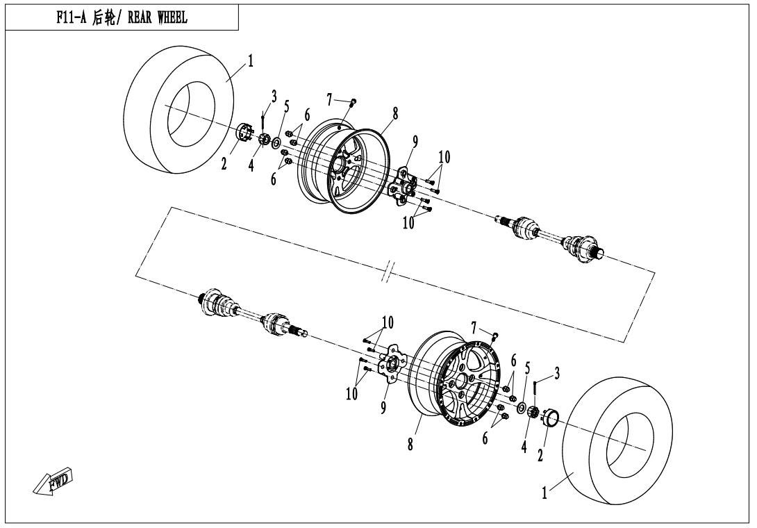 Picture of F11-A - REAR WHEEL 