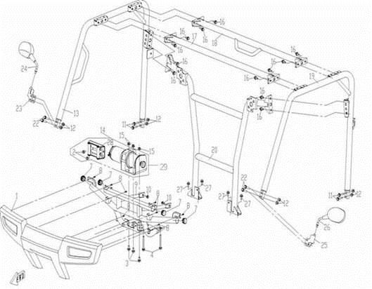 Picture of F22 - TOP FRAME & BUMPER 