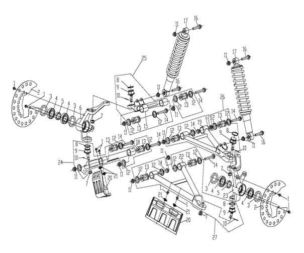 Picture of F14 - FRONT SUSPENSION ASSY
