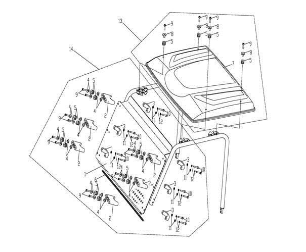 Picture of F33 - TOP ROOF & WINDSHIELD