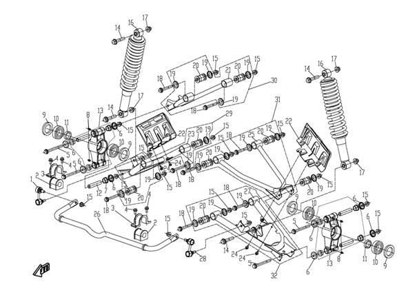 Picture of F15 - REAR SUSPENSION ASSY