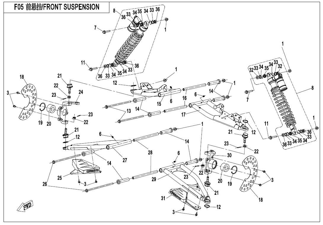 Picture of F05 - FRONT SUSPENSION
