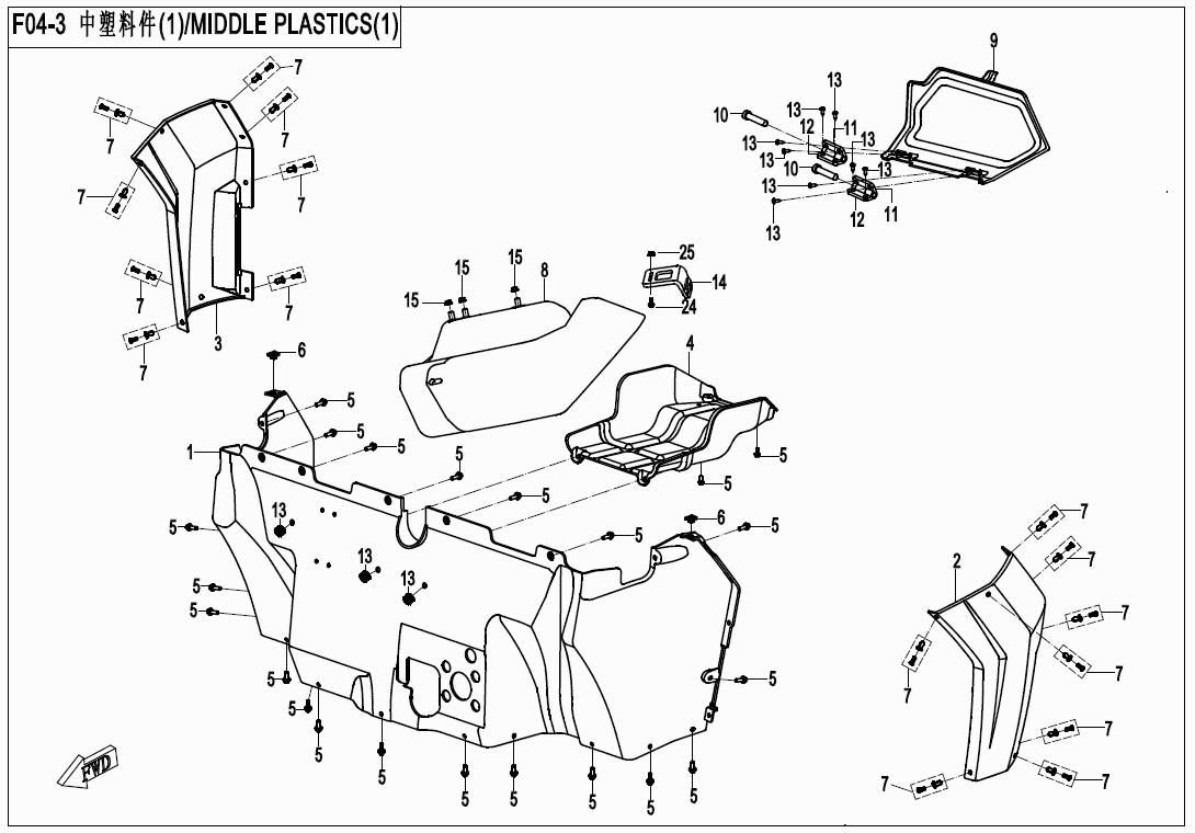 Picture of F04-3 - MIDDLE PLASTIC I