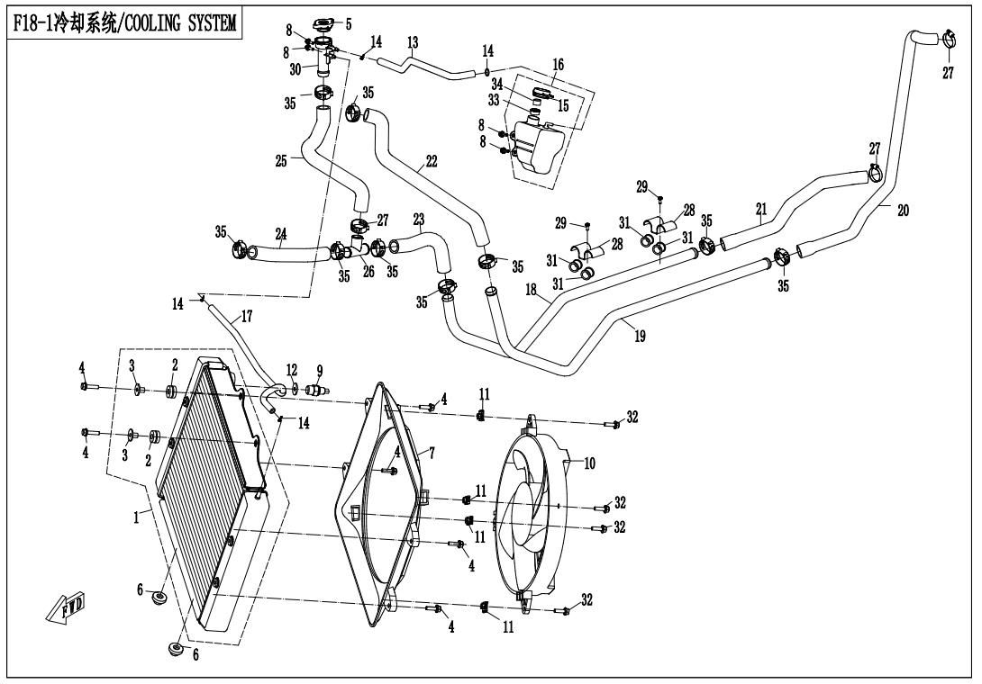 Picture of F18-1 - COOLING SYSTEM