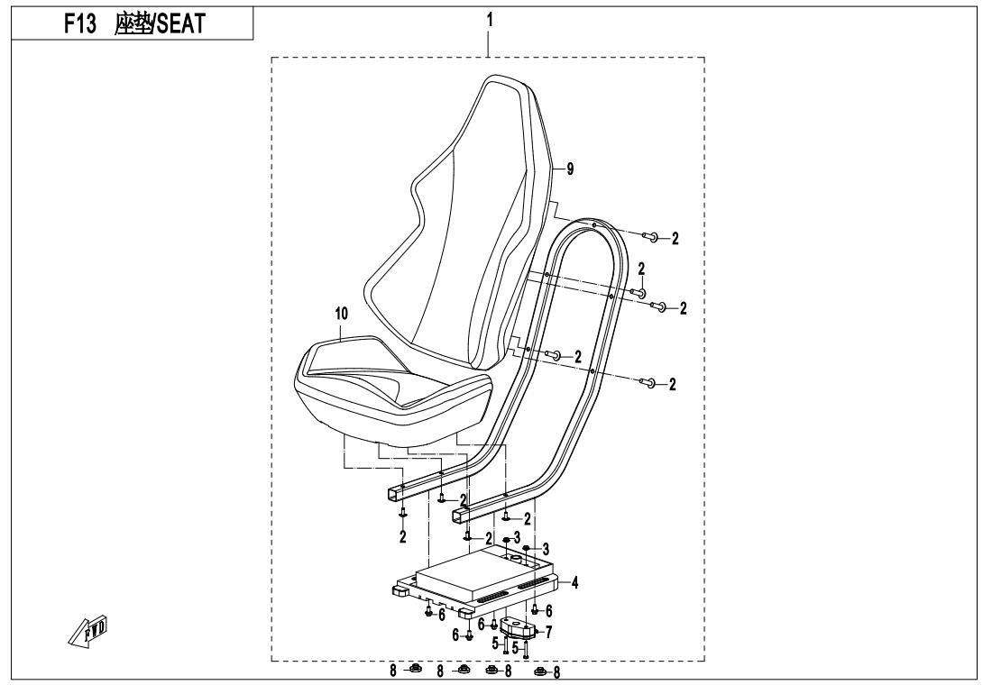 Picture of F13 - SEAT ASSY