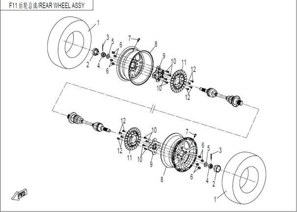 Picture of F11 - REAR WHEEL ASSY
