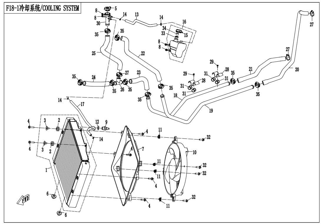 Picture of F18-1 - COOLING SYSTEM
