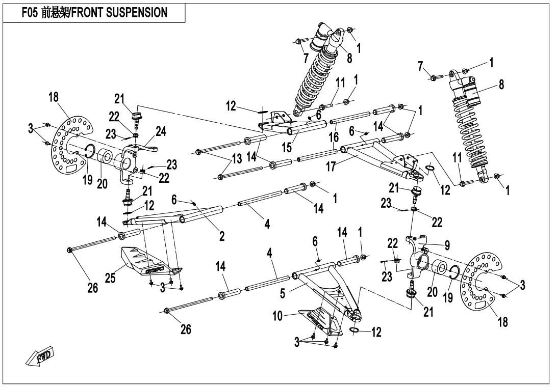 Picture of F05 - FRONT SUSPENSION