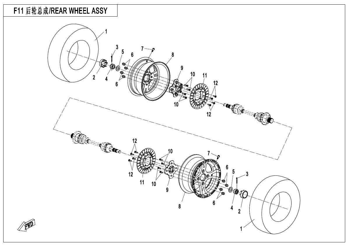 Picture of F11 - REAR WHEEL ASSY