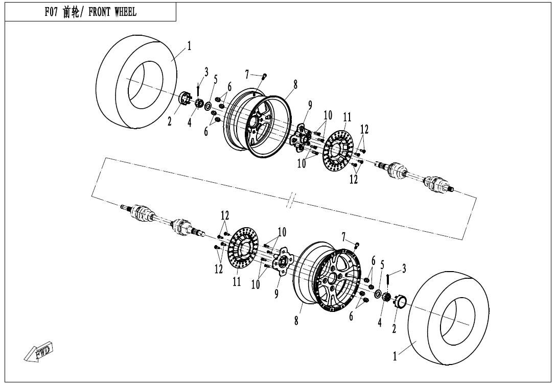 Picture of F07 - FRONT WHEEL