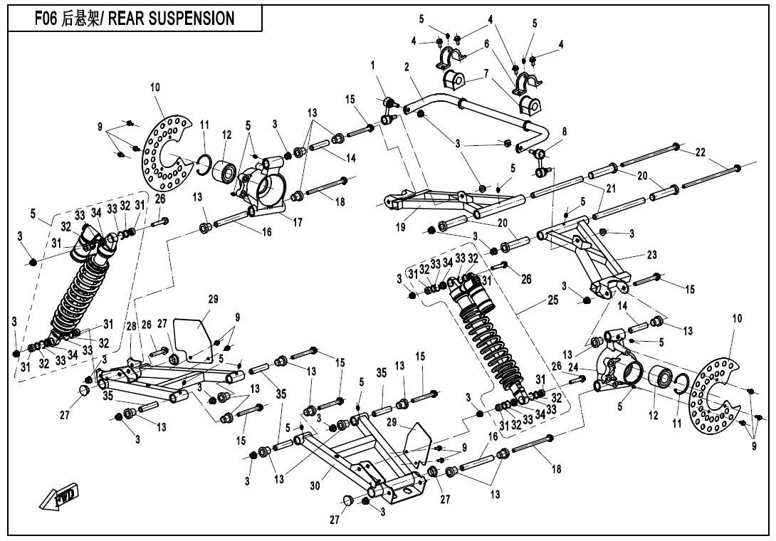Picture of F06 - REAR SUSPENSION