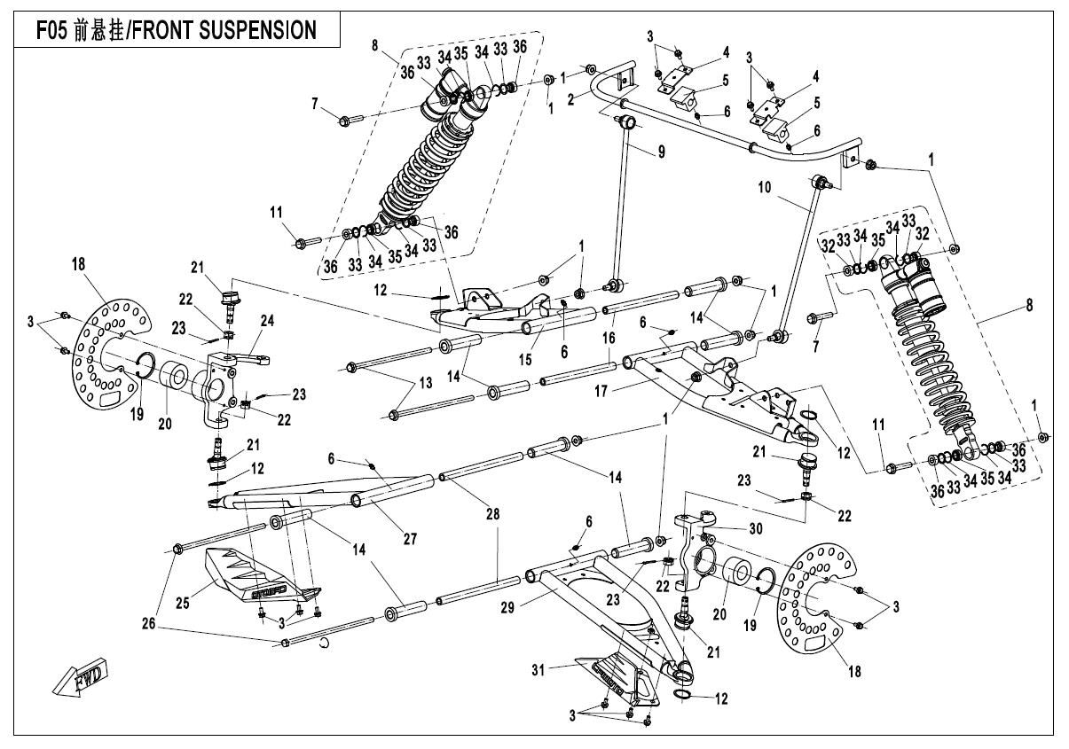 Picture of F05 - FRONT SUSPENSION