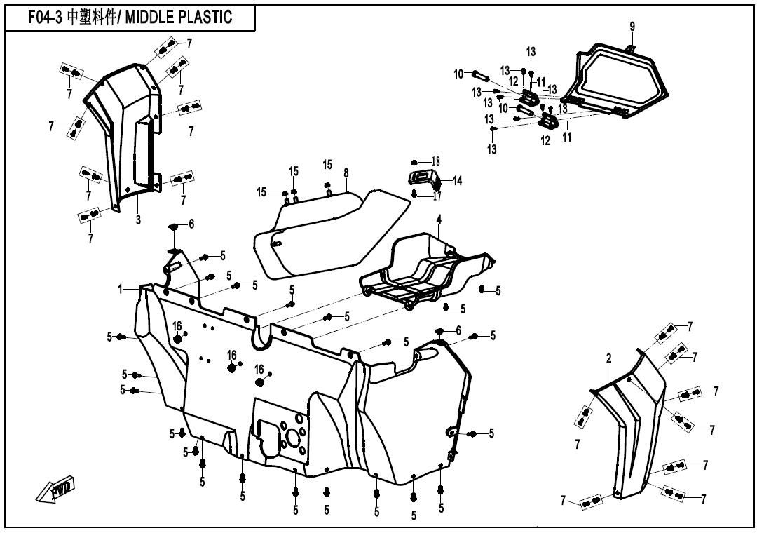 Picture of F04-3 - MIDDLE PLASTICS