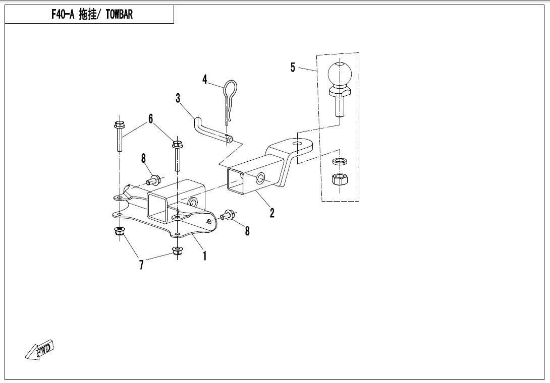 Picture of F40-A - TOWBAR