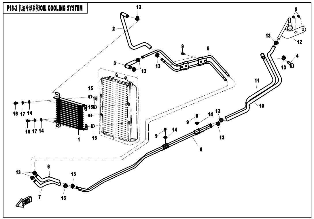 Picture of F18-2 - OIL COOLING SYSTEM