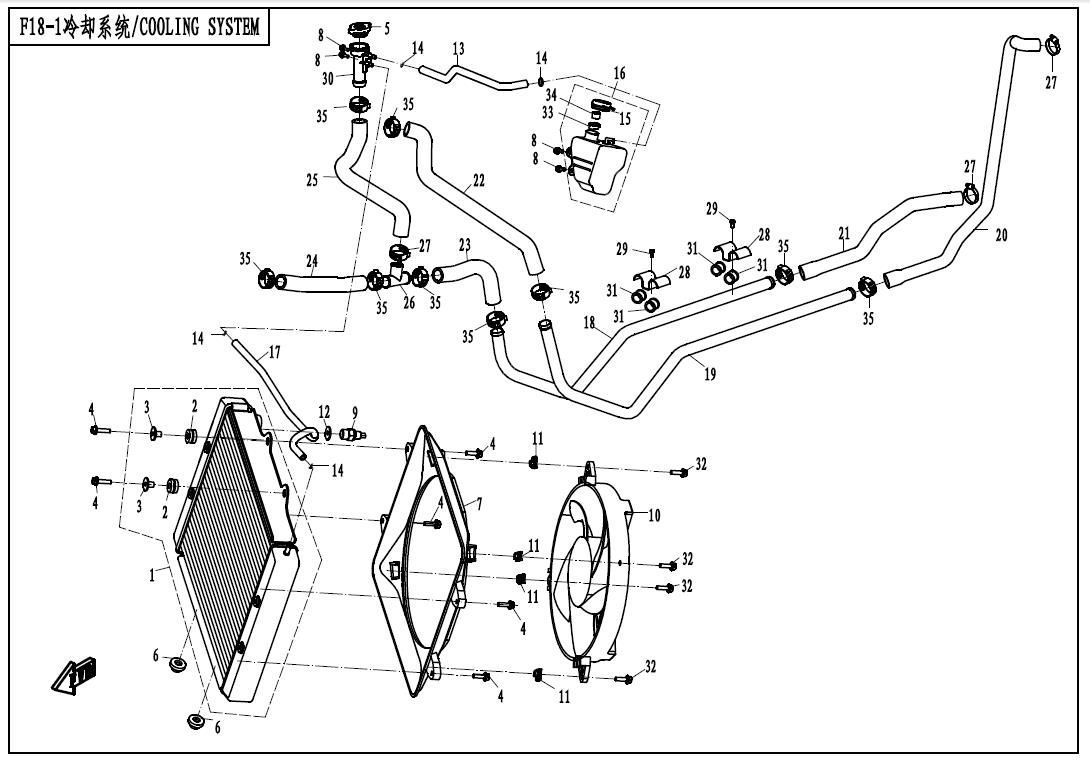 Picture of F18-1 - COOLING SYSTEM