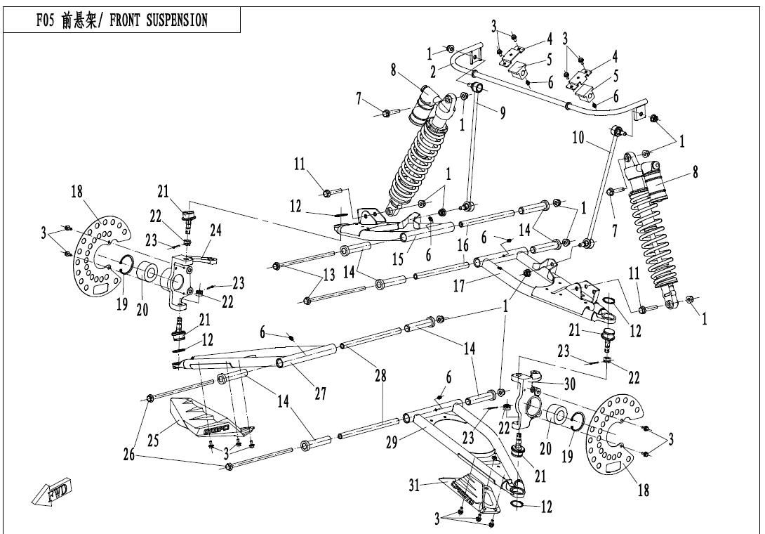 Picture of F05 - FRONT SUSPENSION