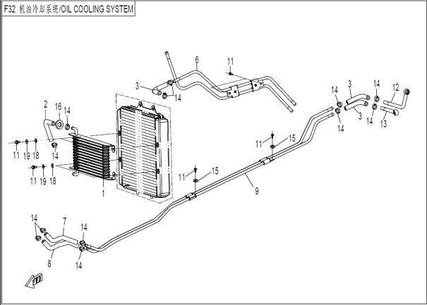 Picture of F32 - OIL COOLING SYSTEM