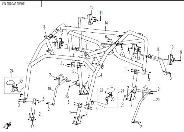 Picture of F24 - CAB FRAME
