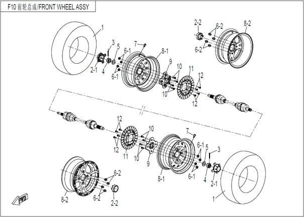 Picture of F12 - FRONT WHEEL