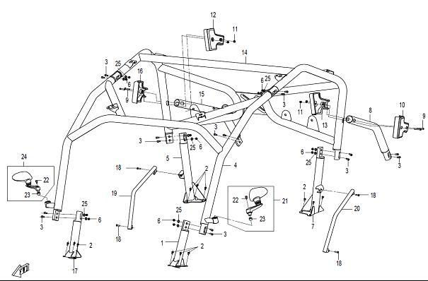 Picture of F24 - CAB FRAME