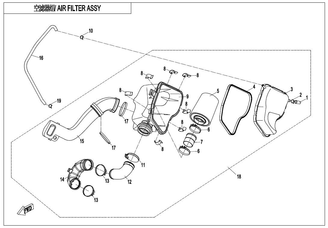 Picture of F41 - AIR FILTER ASSY