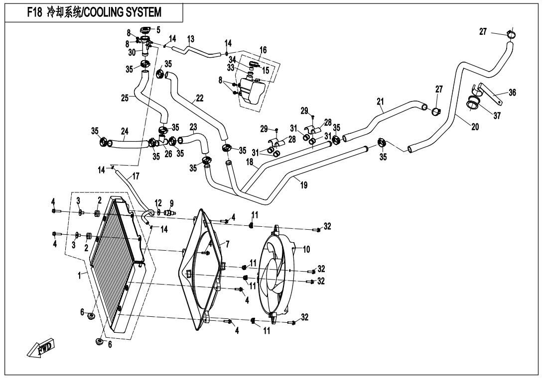 Picture of F18 - COOLING SYSTEM