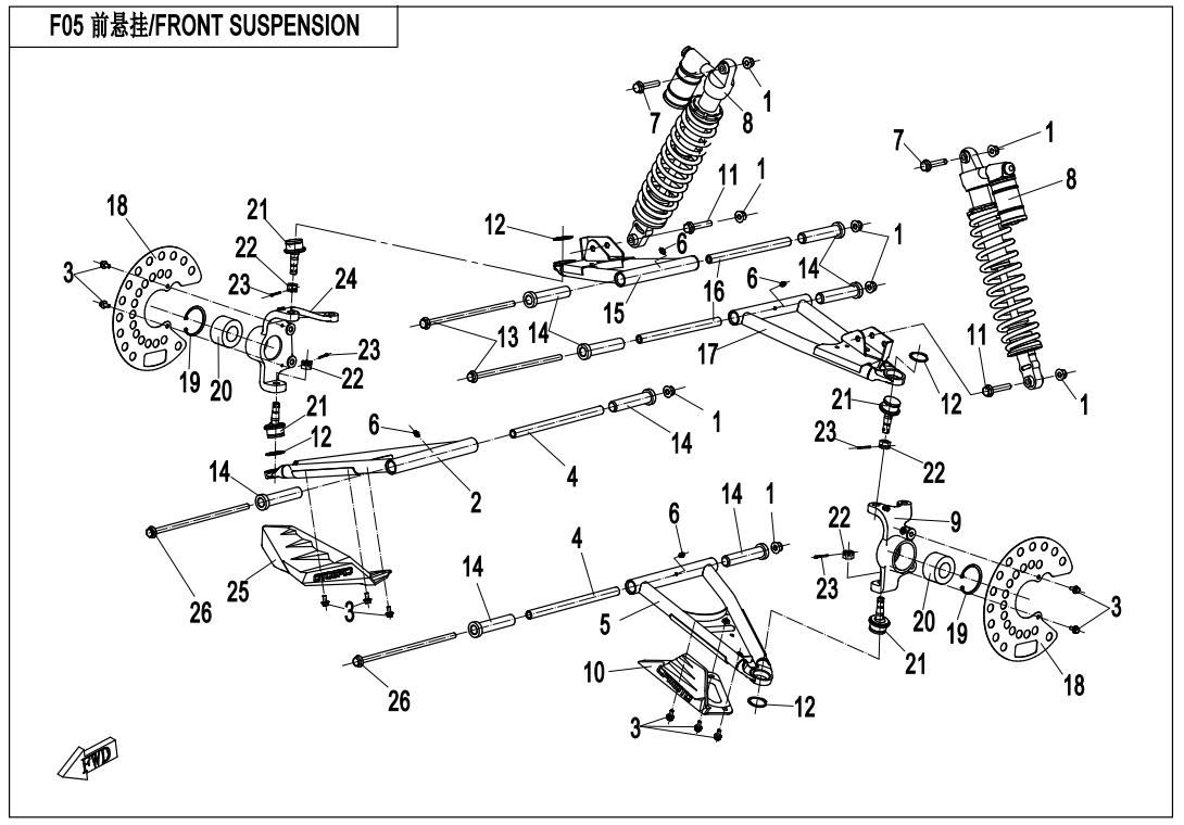 Picture of F05 - FRONT SUSPENSION