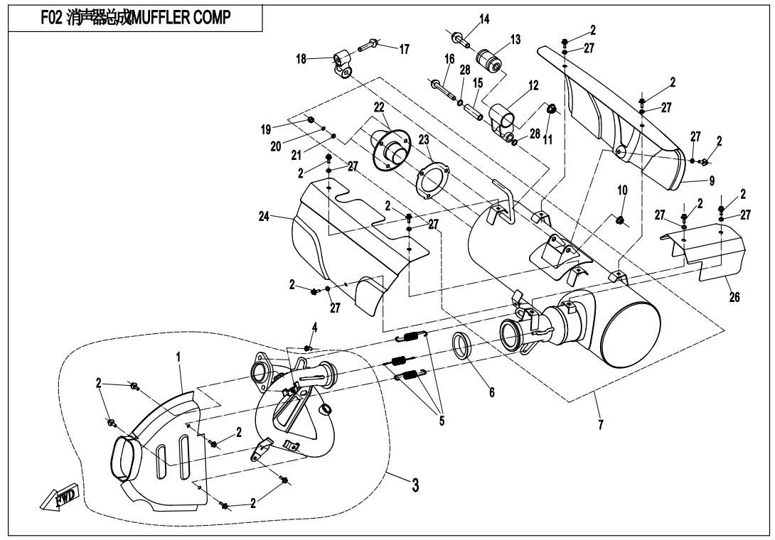 Picture of F02 - MUFFLER COMP