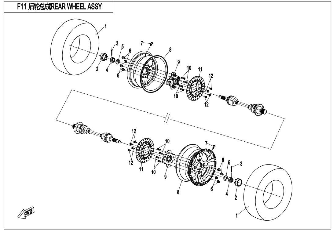 Picture of F11 - REAR WHEEL ASSY