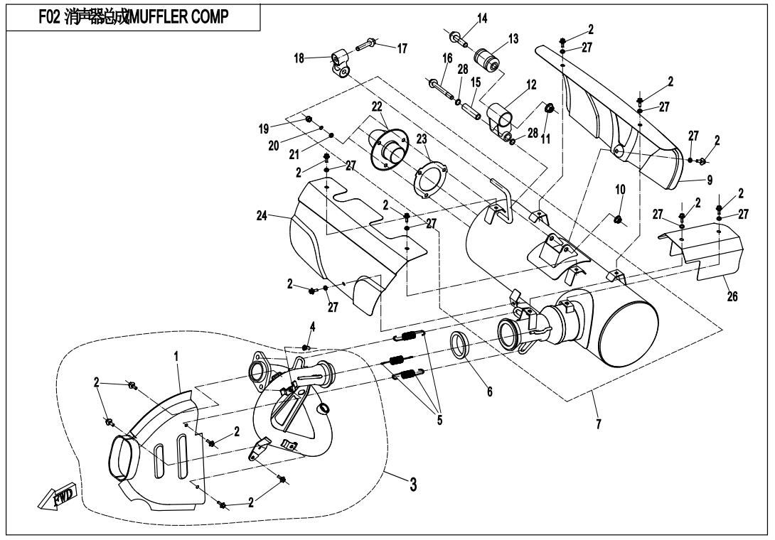 Picture of F02 - MUFFLER COMP