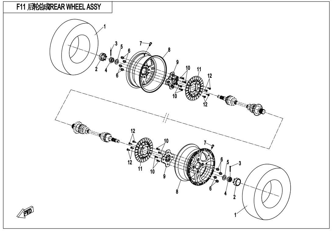 Picture of F11 - REAR WHEEL ASSY