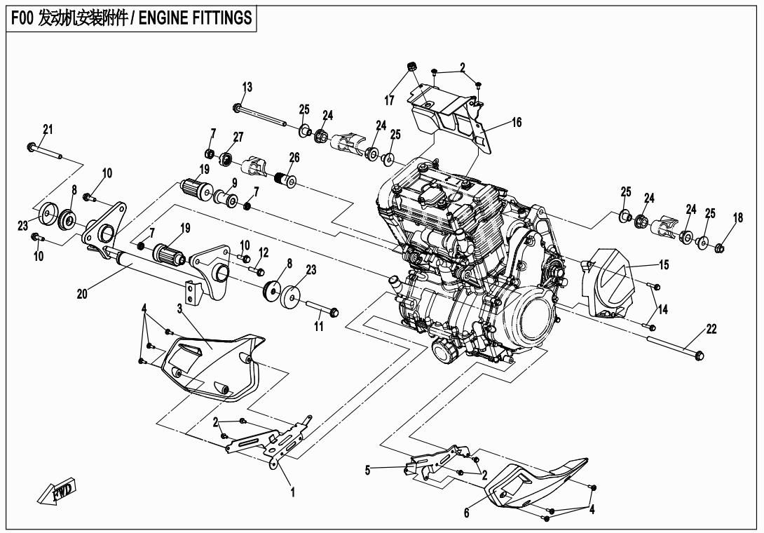 Picture of F00 - ENGINE FITTINGS