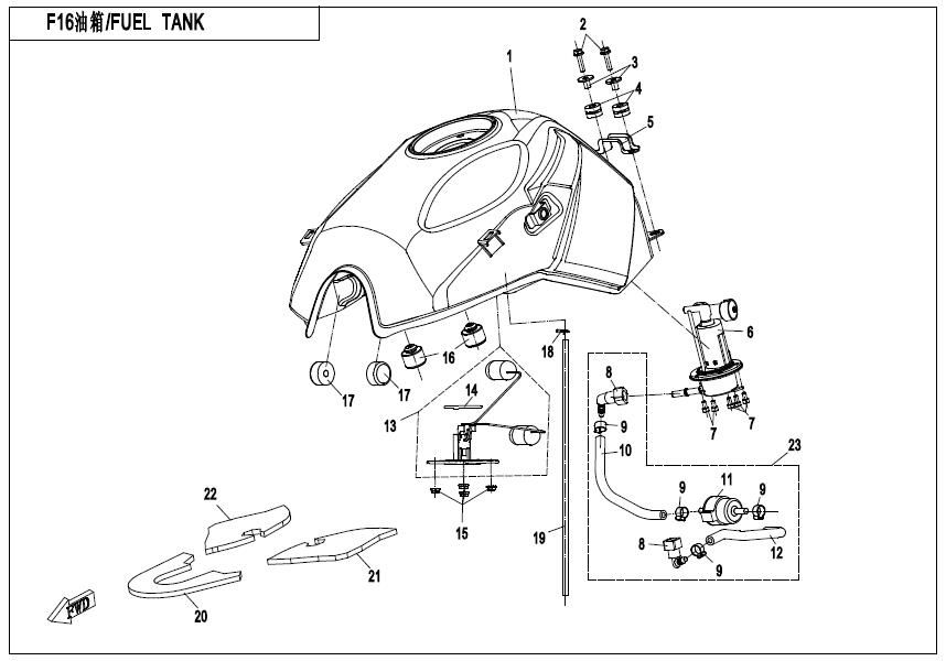 Picture of F12 - FUEL TANK