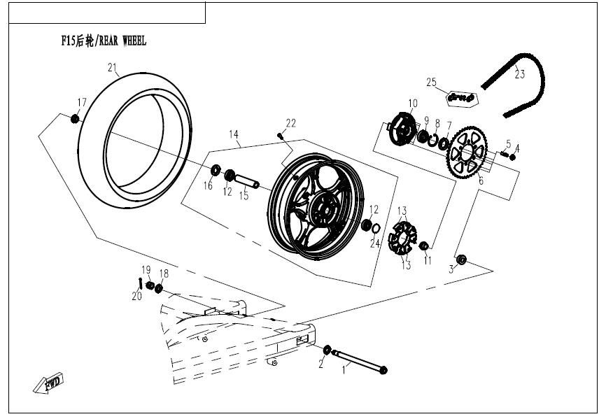 Picture of F11 - REAR WHEEL