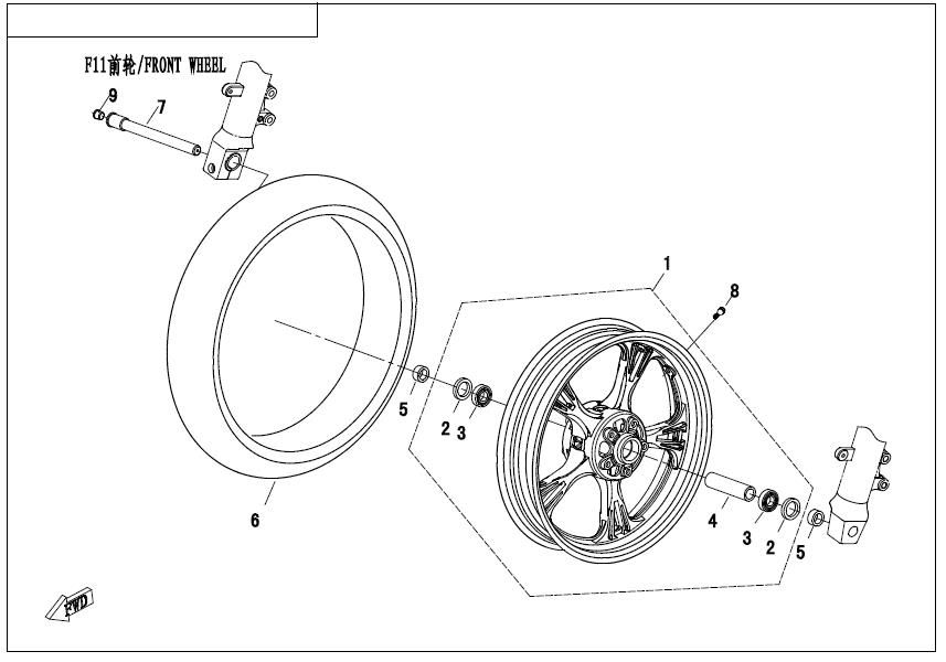Picture of F07 - FRONT WHEEL
