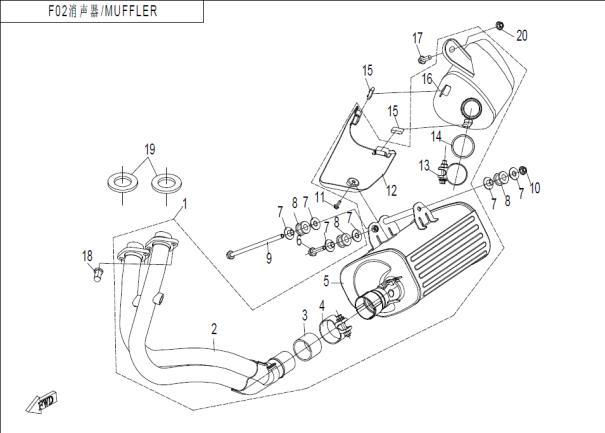 Picture of F02 - MUFFLER ASSY.