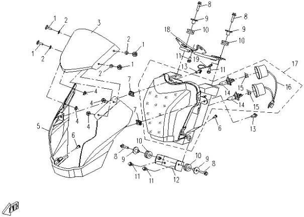 Picture of F16-1 - HEAD LIGHT ASSY