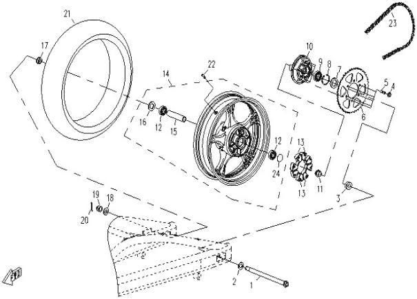 Picture of F11 - REAR WHEEL