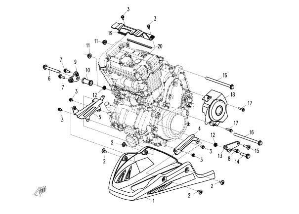 Picture of F00 - ENGINE FITTING PARTS