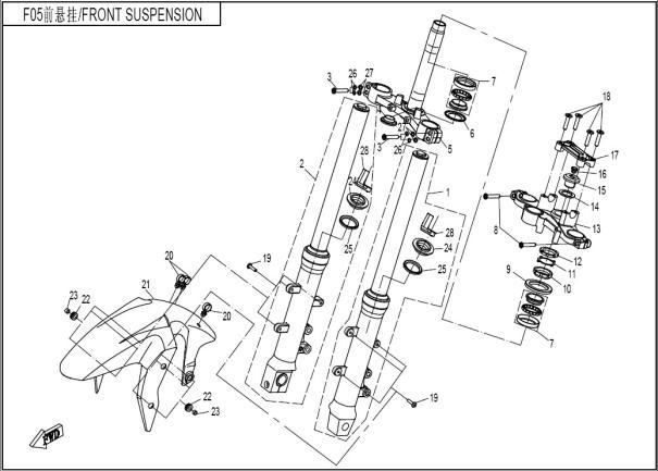 Picture of F05 - FRONT SUSPENSION