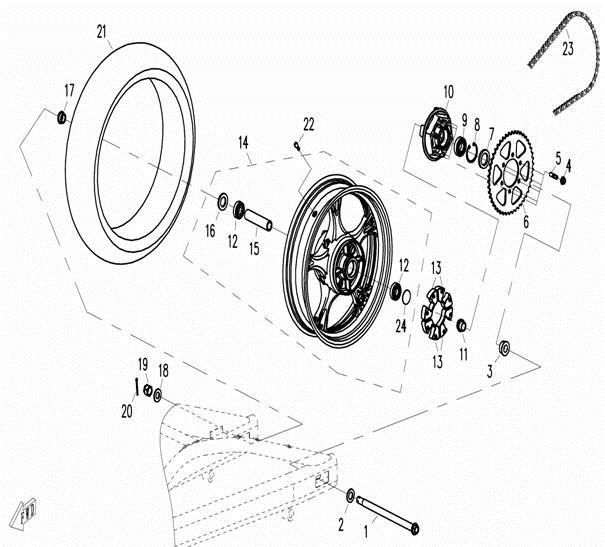 Picture of F11 - REAR WHEEL