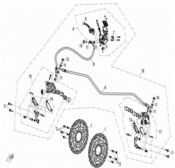 Picture of F08-1 - FRONT BRAKE SYSTEM
